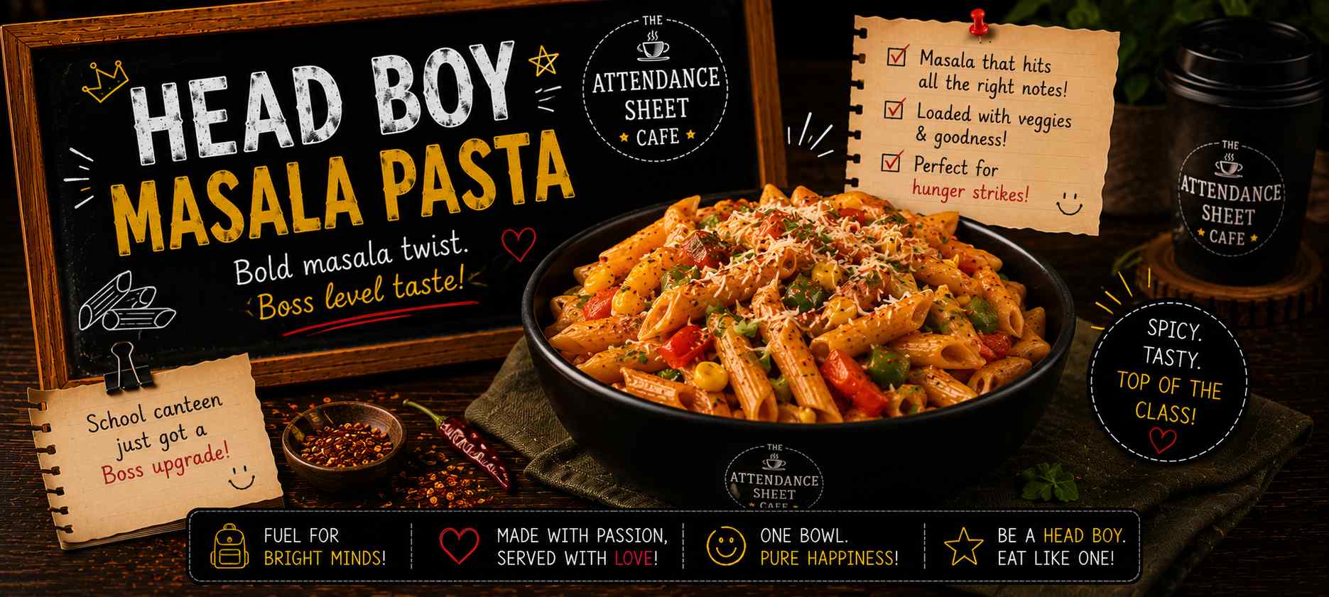 Head Boy Masala Pasta