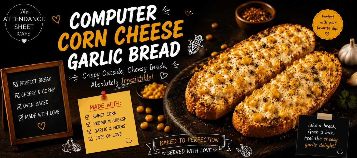 Computer Corn Cheese Garlic Bread