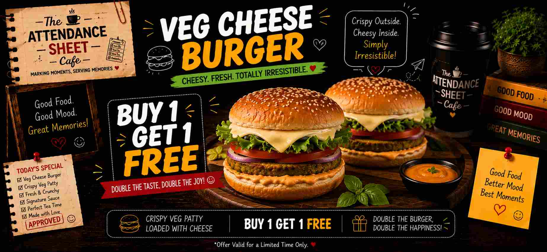 Veg Cheese Burger